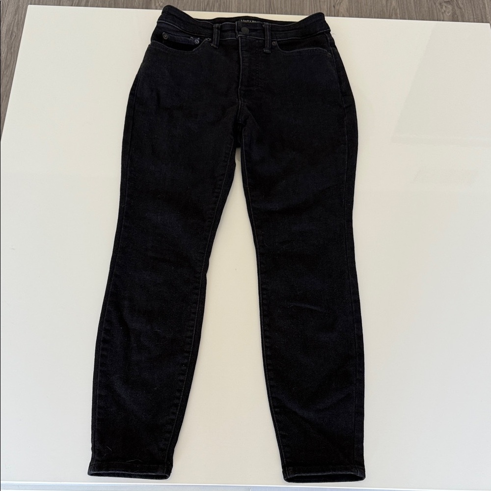 Lucky Brand Jeans Women's 4/27Super High Rise Curvy Skinny Minimal Black